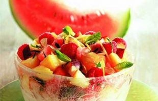 Watermelon with Summer Fruit Salad