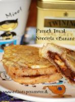 French Toast/Pain Perdu with Hazelnut Cream and Bananas - Panito