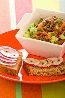 Lentil Salad with Marjoram and Toast