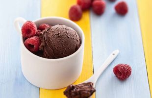 Cocoa And Raspberry Ice Cream