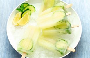 Icicles with Cucumber, Ginger and Mint