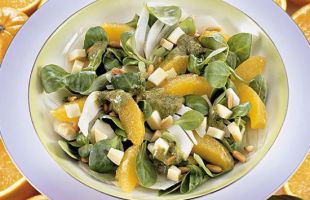 Fruity Salad with Orange Relish with Capers