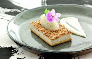 Crusted Tofu with Soy Mayonnaise and Chutney